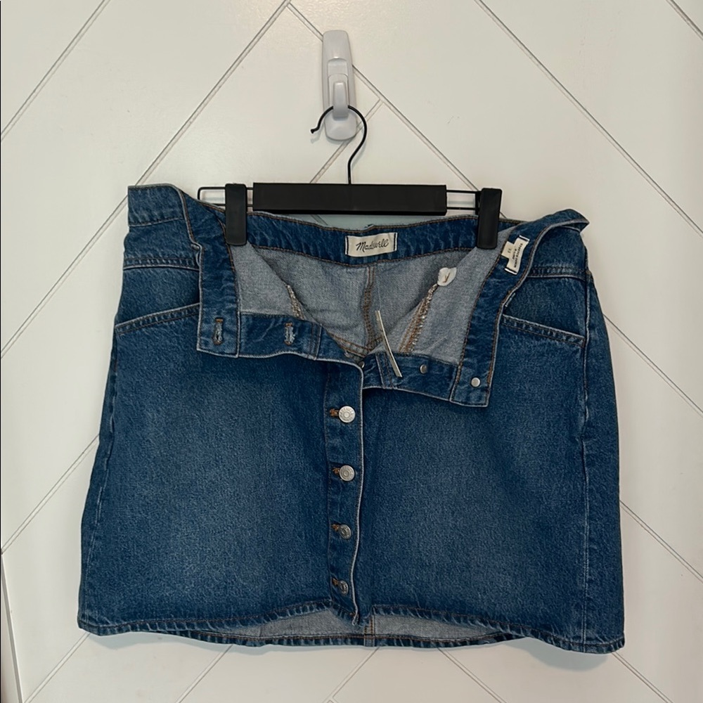 Madewell Denim A-Line Mini Skirt for Casual Wear